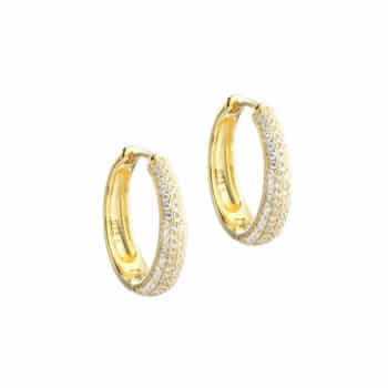 Aqua Dulce Darling Emma Large Hoop 20mm Forgyldt 6096 - med nem click-lås. Klassiske hoops til hverdag og fest. Køb Aqua Dulce øreringe hos Guldsmedlang.dk