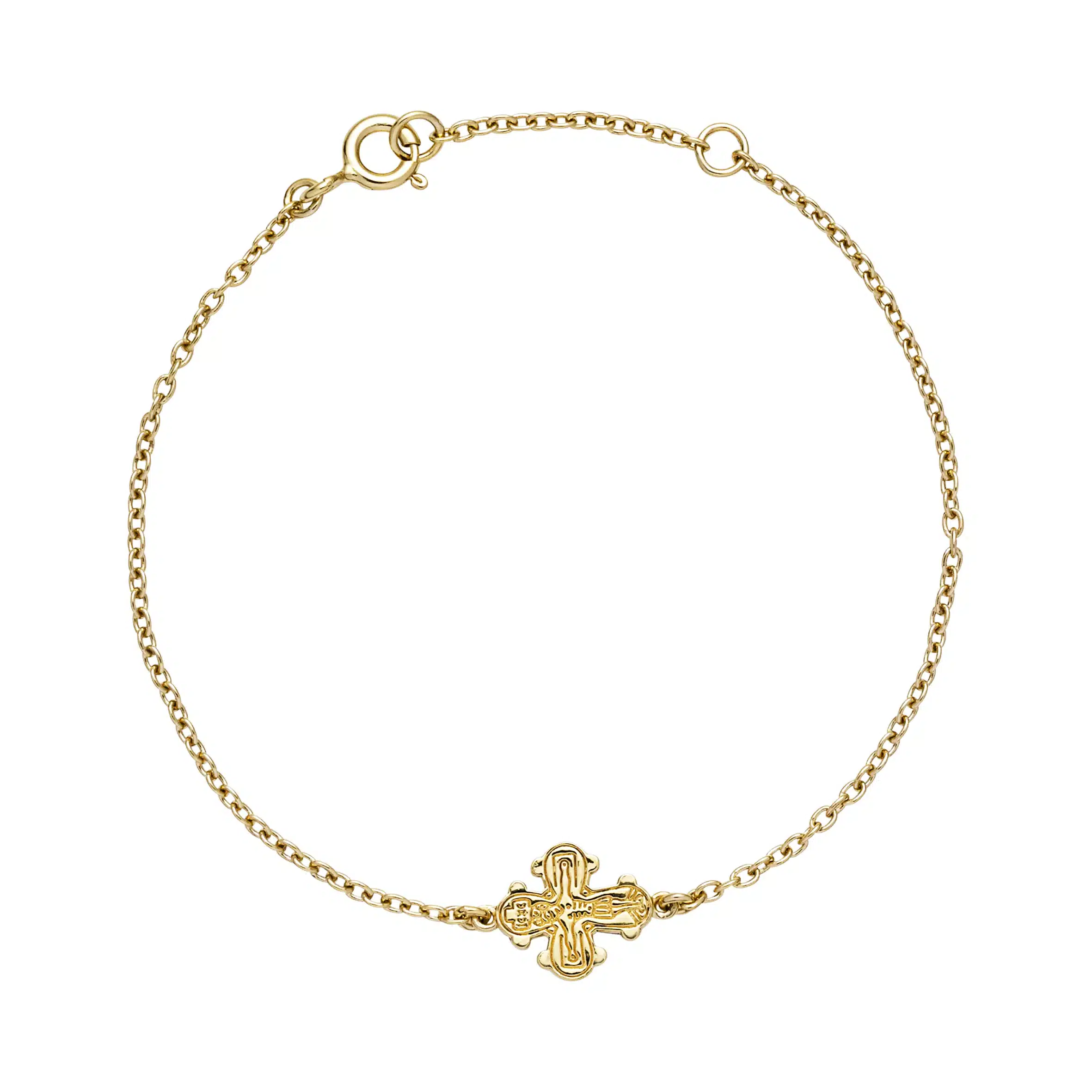 Lund Copenhagen Dagmarkors Armbånd 3011183 – Armbånd i 8 karat guld med klassisk kors