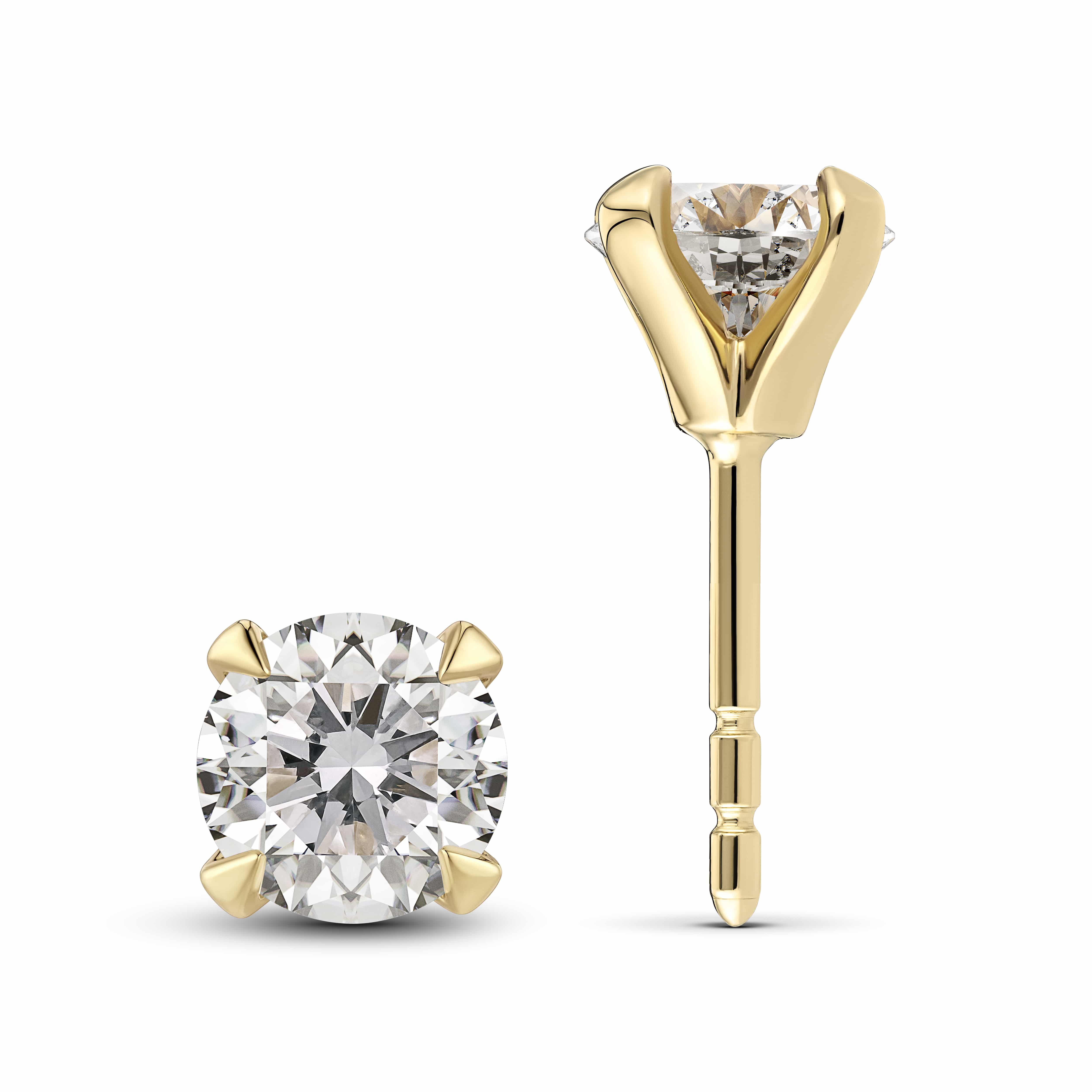 Sif Jakobs Diamond Venice Solitaire Øreringe 14 Karat Guld Med Lab-Grown Diamant 0,50ct SJ-E2502-WD-YG - Billede 2