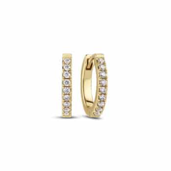 Alba Piccolo øreringe i 14 karat guld og med 0,18ct lab-grown diamant
