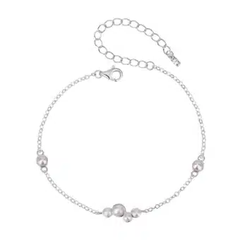 WiOGA Felicia Armbånd Sølv B-8419-S - Et smuk armbånd med fine hvide ferskvandsperler. Justerbar længde 15,5 - 18 cm. Køb hos Guldsmedlange.dk
