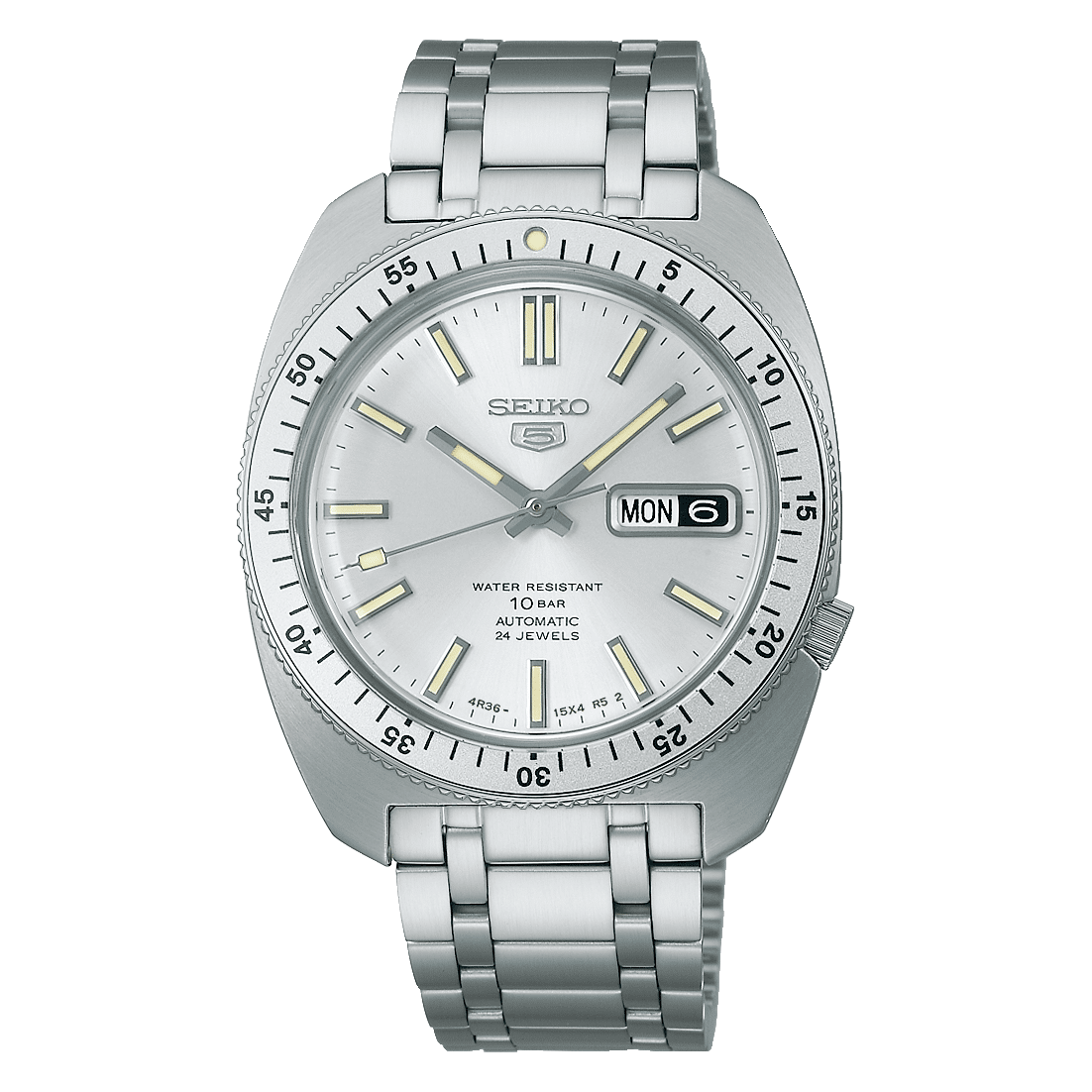 Seiko SRPL91K1 Limited Edition – sort automatisk ur med dag-dato og safirglas