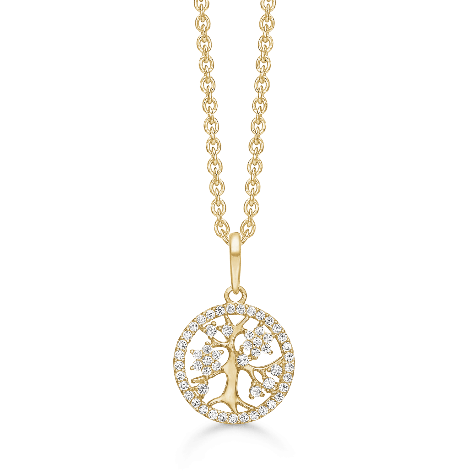 Livets Træ vedhæng 8 karat guld fra Støvring Design