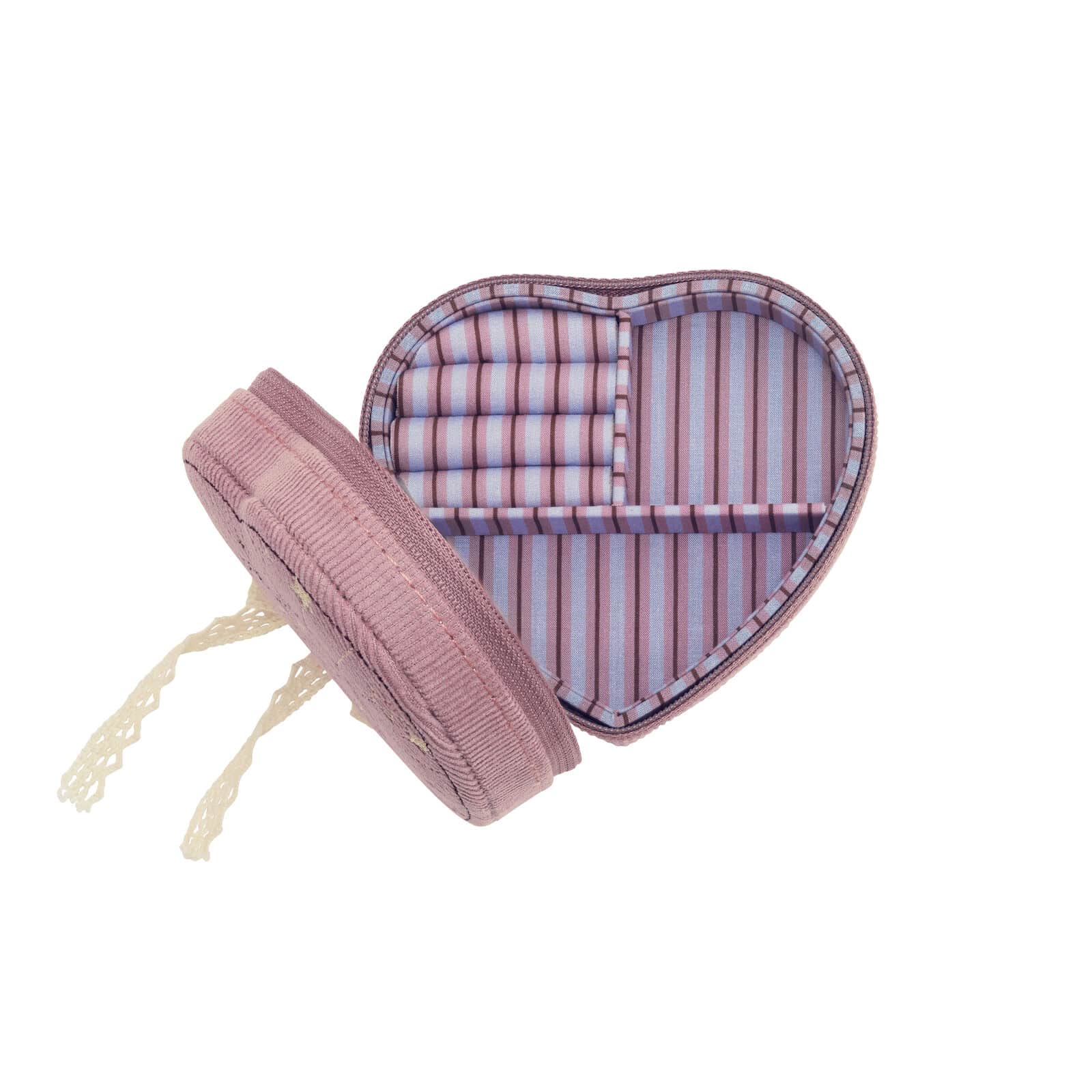 Maanesten Heart Smykkeskrin Box Purple Theatre Magic 4108 - hjerteformet smykkeskrin i lilla med stjerner. Praktisk og dekorativ til dine smykker.