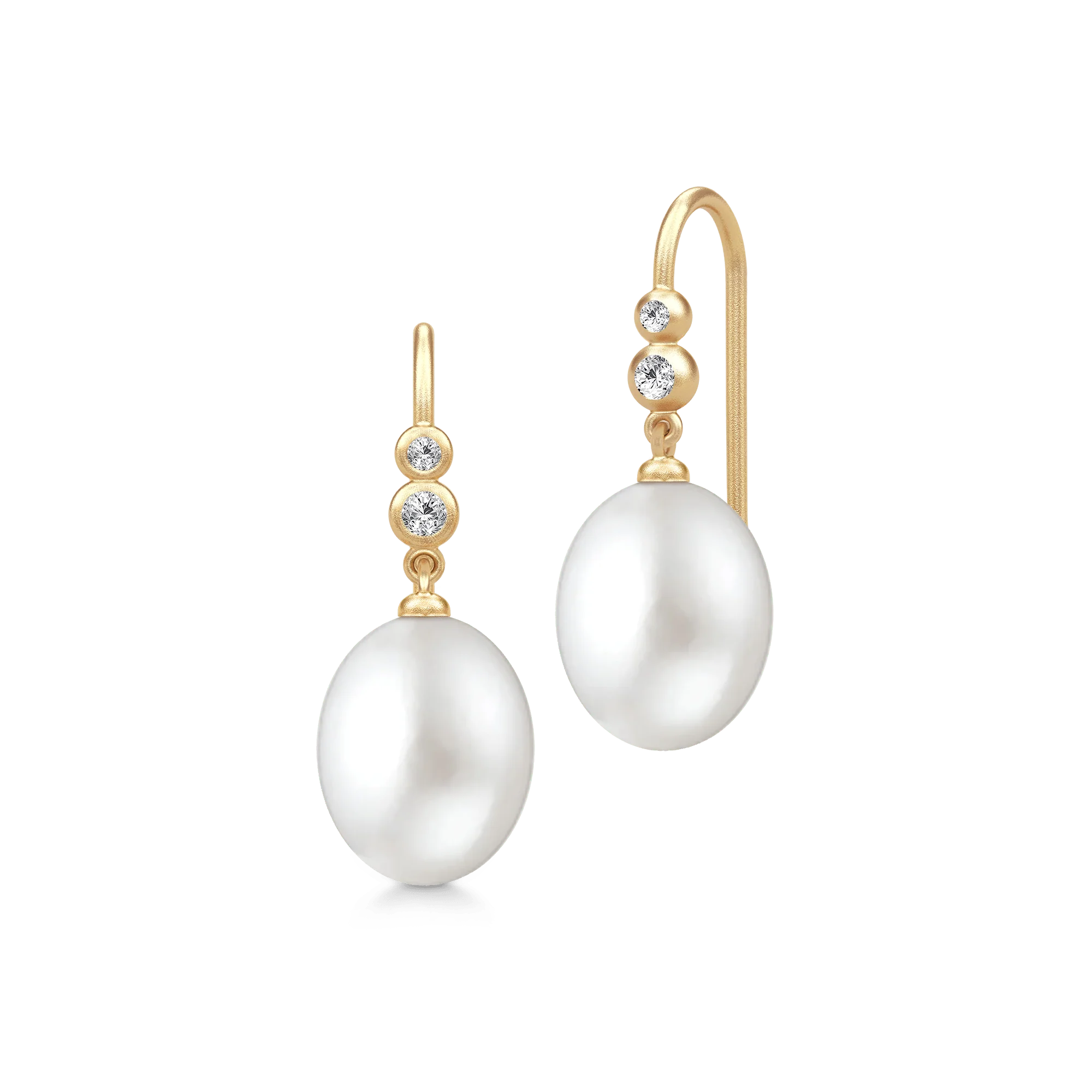 Julie Sandlau Perla Øreringe White Pearl