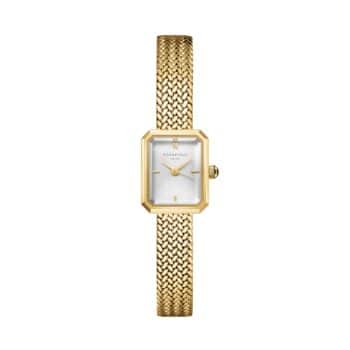 Rosefield Mini Octagon Gold dameur 15x18,5 mm i forgyldt stål