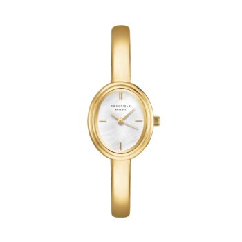 Rosefield Studio Bangle Small STWGSG-ST04 dameur i guldfarvet stål 56 mm