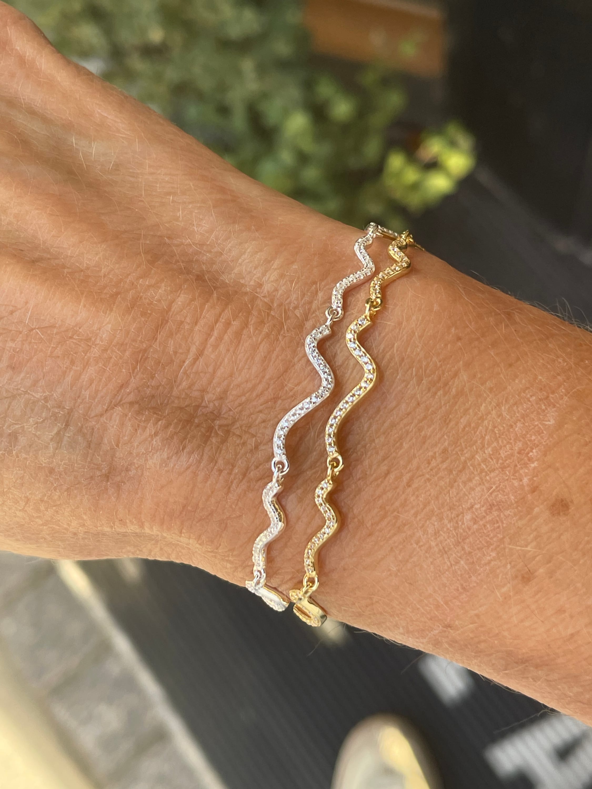 Curva armbånd fra Aqua Dulce - forgyldt og sølv