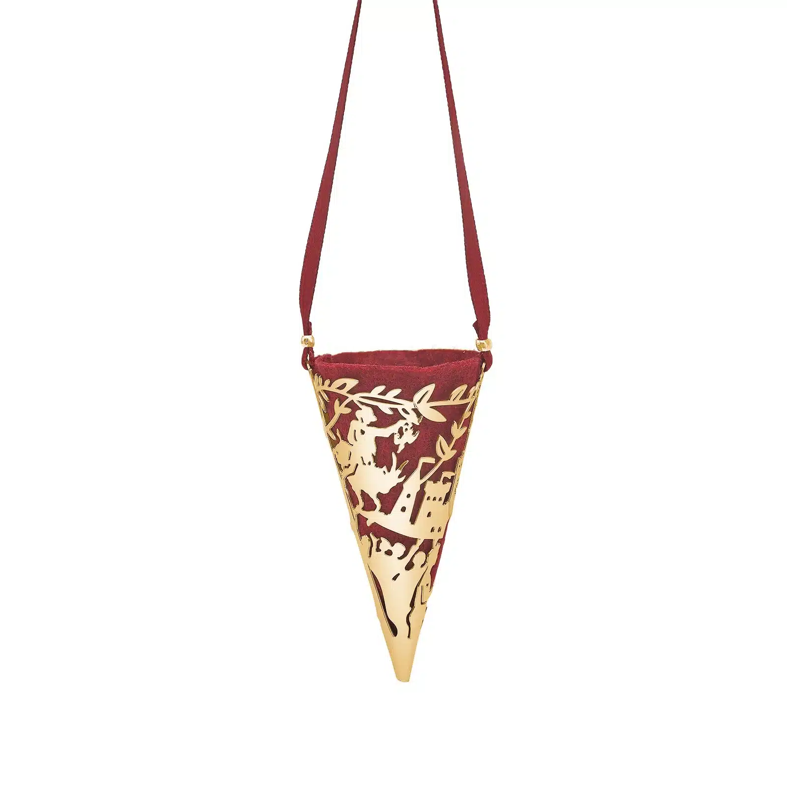 H. C. Andersen Mini Kræmmerhus Med Klods Hans 6,5 cm - 98863242000 - Inspireret af H. C. Andersens papirklip – klassisk julepynt med eventyrets magi.