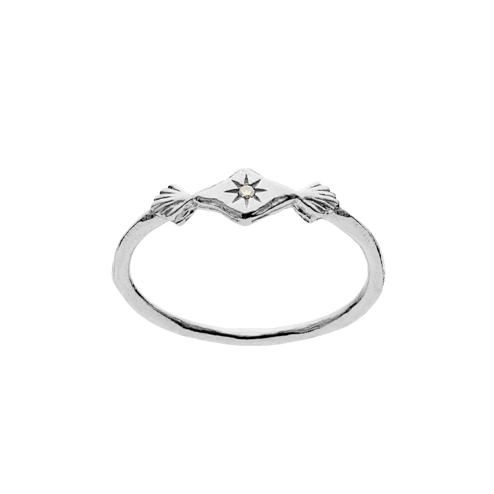 Maanesten Annie Ring Sølv 4872c - feminin ring, der kan bæres alene eller sammen med andre smykker. Perfekt til både hverdag og fest.
