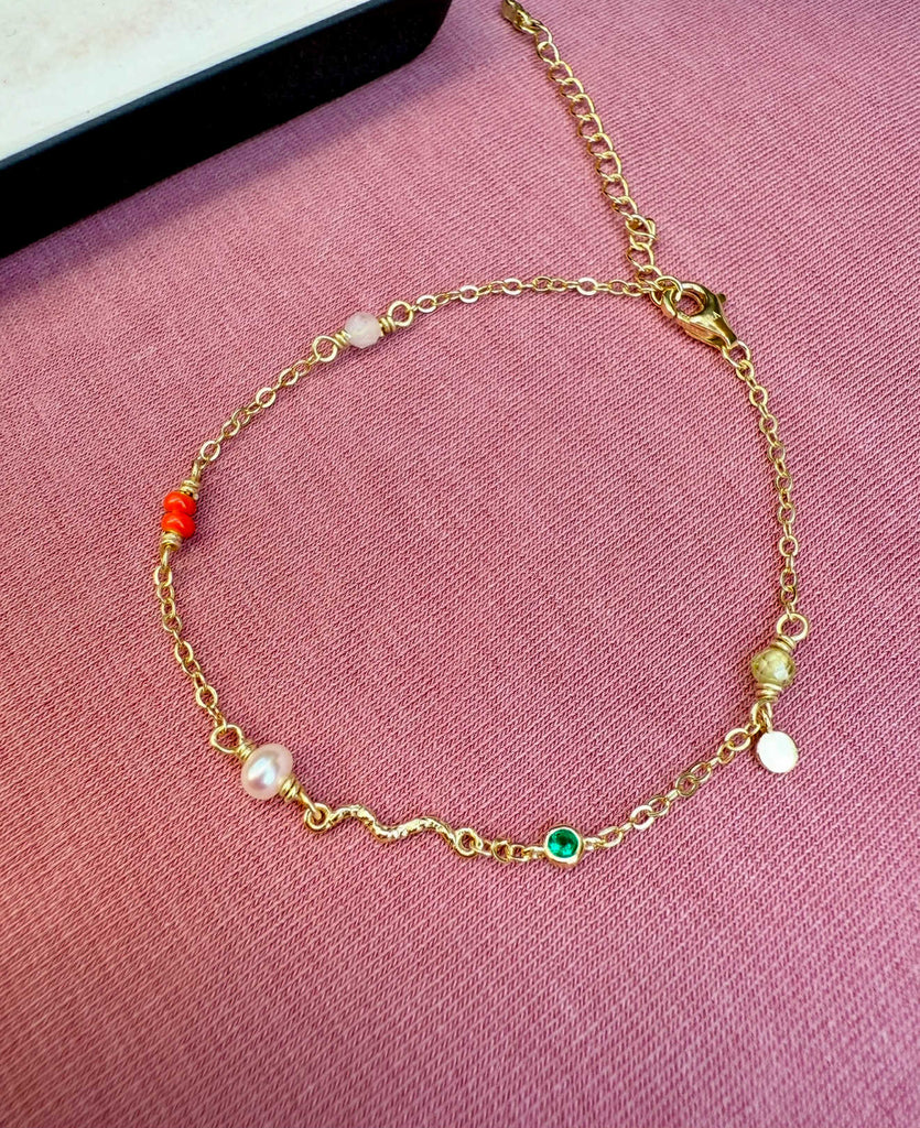 WiOGA Elfrida Armbånd Forgyldt Sølv B-10017-GP - Billede 2