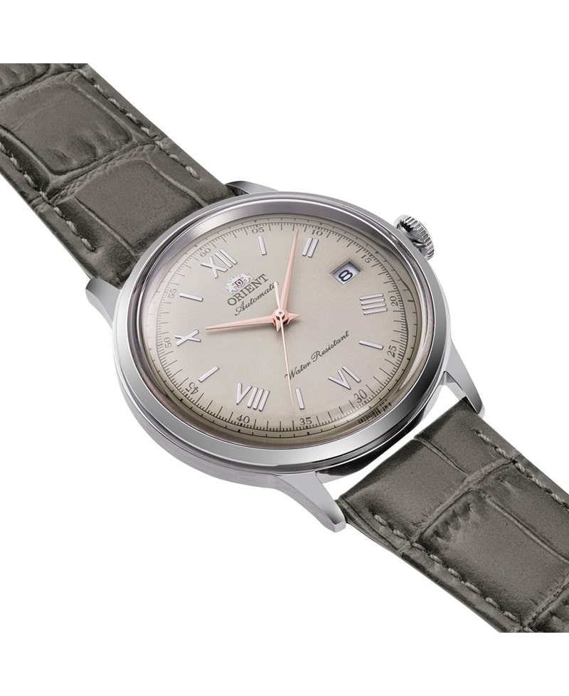 Orient Bambino RA-AC0025N | Automatisk herreur med grå rem - Billede 2