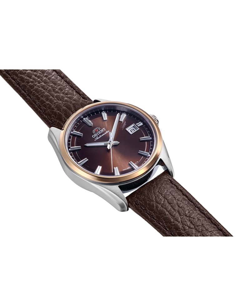 Orient Stretto Date RA-AC0R03Y | Automatic herreur med brun rem - Billede 2