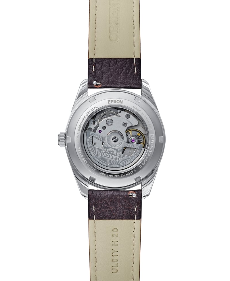 Orient Stretto Date RA-AC0R03Y | Automatic herreur med brun rem - Billede 3