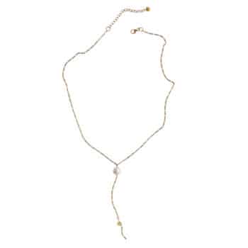 Stine A Callas Y-Shape Halskæde Forgyldt Sølv 2064-02-OS længde 36 cm + 5 cm forlængerkæde. Elegant og feminin – køb hos guldsmedlange.dk.