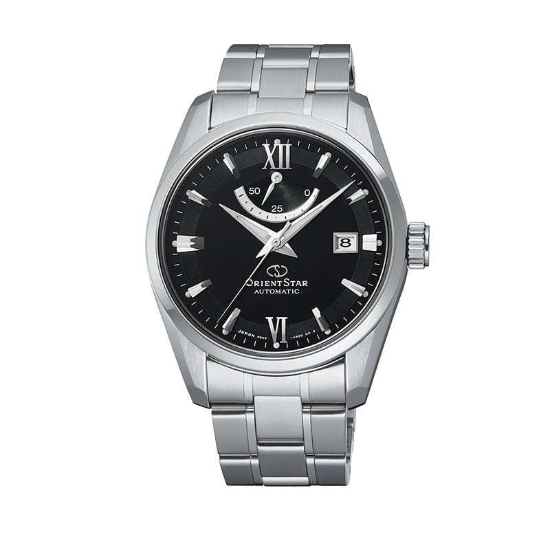 Orient Star Contemporary Automatic RE-AU0004B herreur - 39mm stålurkasse, sort skive, safirglas, 100m vandtæt. Køb hos Guldsmedlange.dk