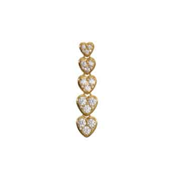 Stine A J´adore Exclusive ørering forgyldt sølv 1412-02-S