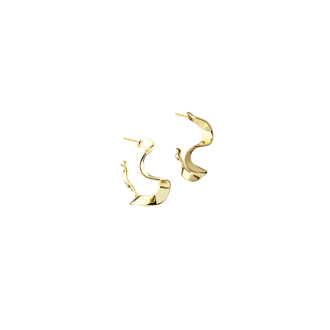 Aqua Dulce Slim Rhumba Medium 25mm Ørering Forgyldt 6580 - et enkelt og stilrent hoop-design med et feminint udtryk. Køb hos Guldsmedlange.dk