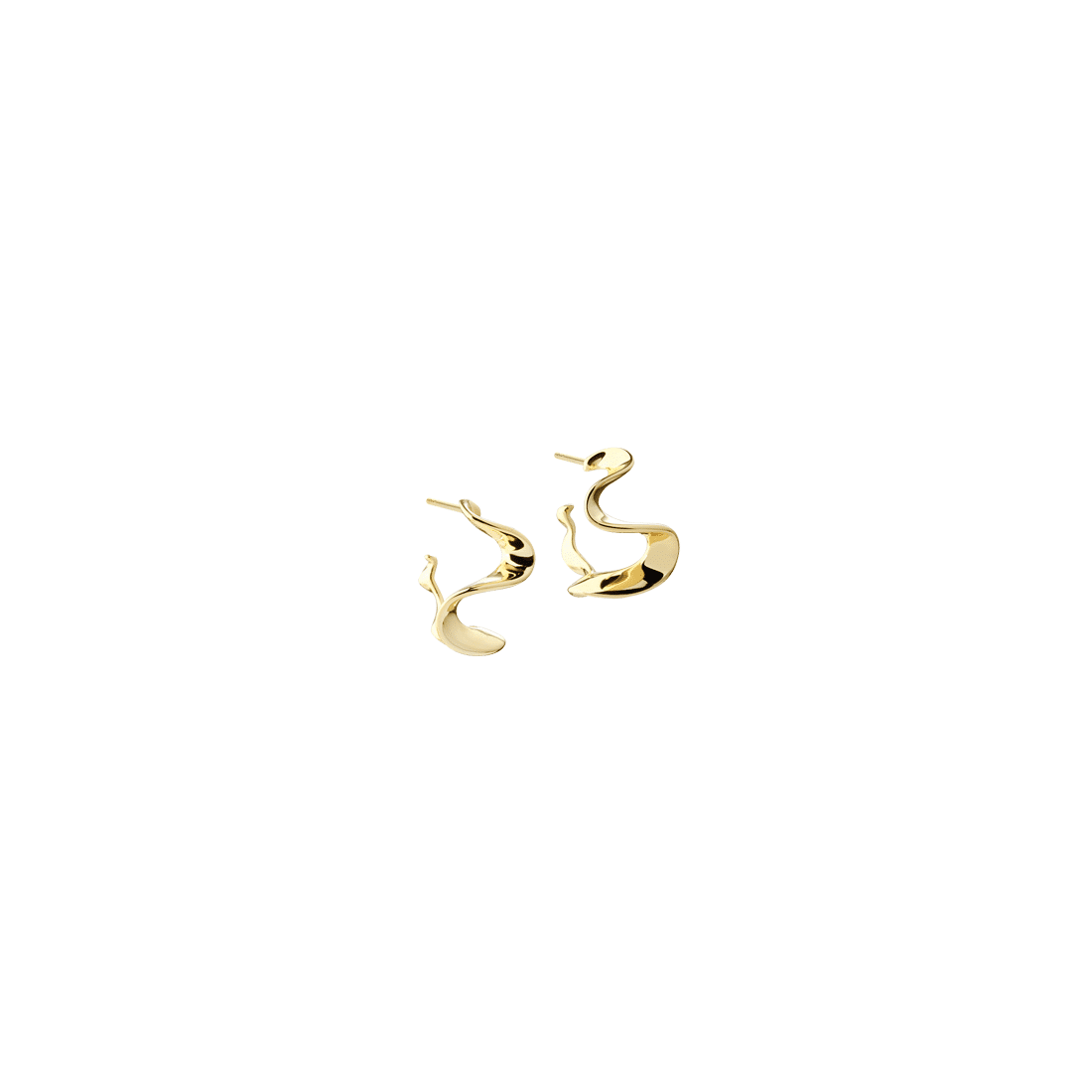 Aqua Dulce Slim Rhumba Small 18mm Øreringe Forgyldt 6578 - et enkelt og stilrent hoop-design med et feminint udtryk. Find dem hos Guldsmedlange.dk