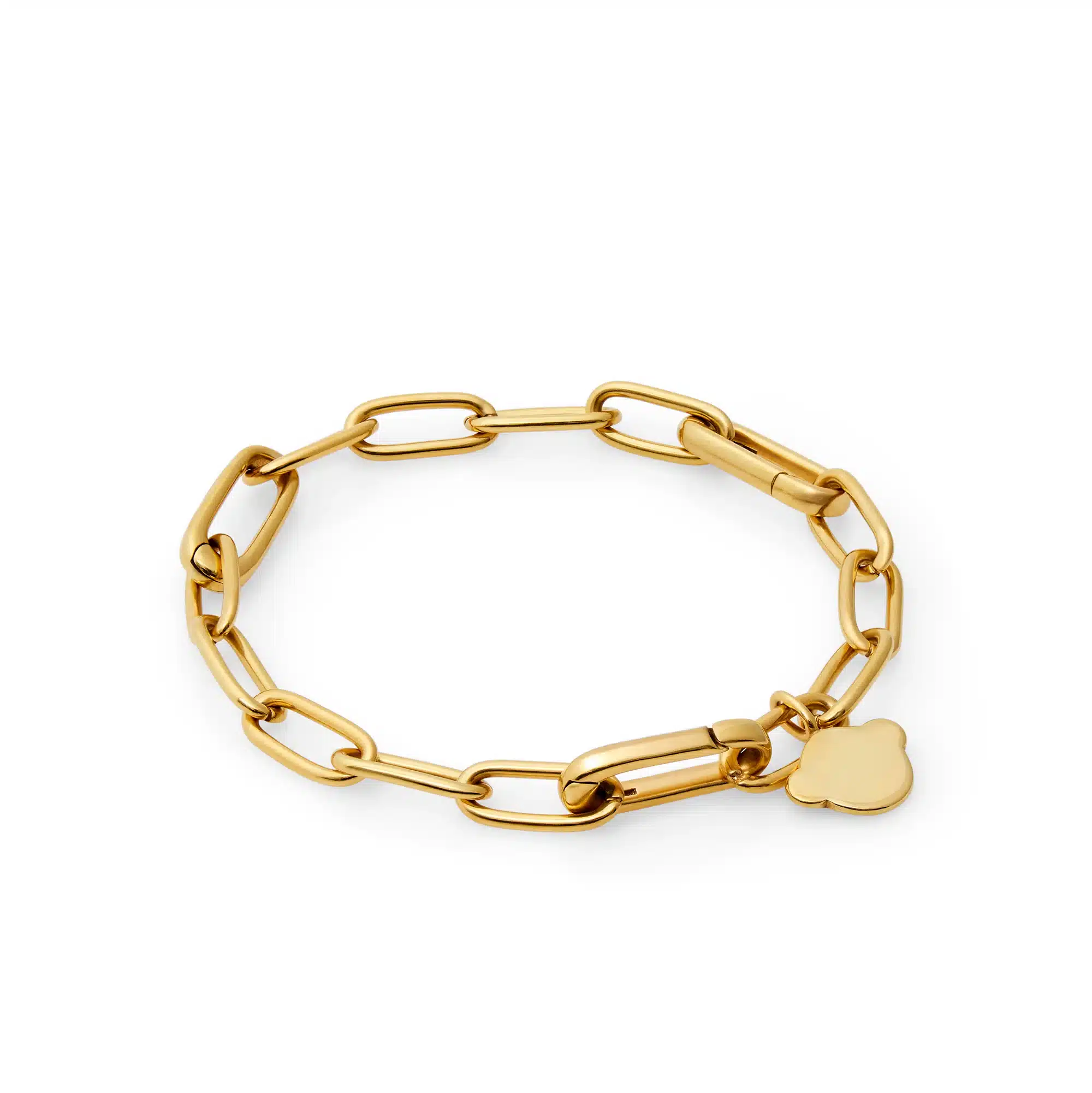 Kay Bojesen kædearmbånd / charmsarmbånd 17,7cm forgyldt KBJ-36 - Klassisk armbånd til charms fra ikoniske Kay Bojesen. Find det hos Guldsmedlange.dk