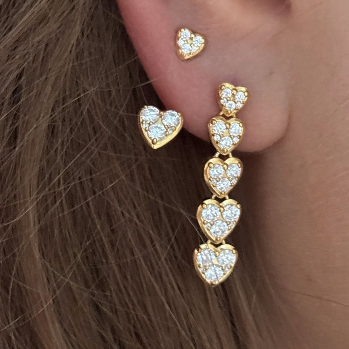 Stine A J´adore Exclusive ørering forgyldt sølv 1412-02-S