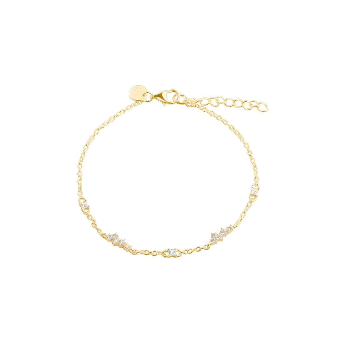Aqua Dulce Aura armbånd 17+3cm forgyldt 6092 - enkelt og feminint design. Justerbar længde 17+3 cm. Køb Aqua Dulce armbånd online i dag.