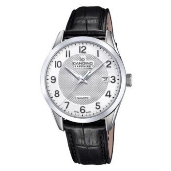 Candino Classic herreur i stål med sort rem og safirglas C4710/A