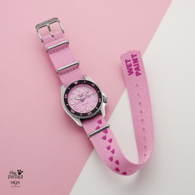 Seiko 5 Sports x Pink Phanter Limited Edition SRPM07K1