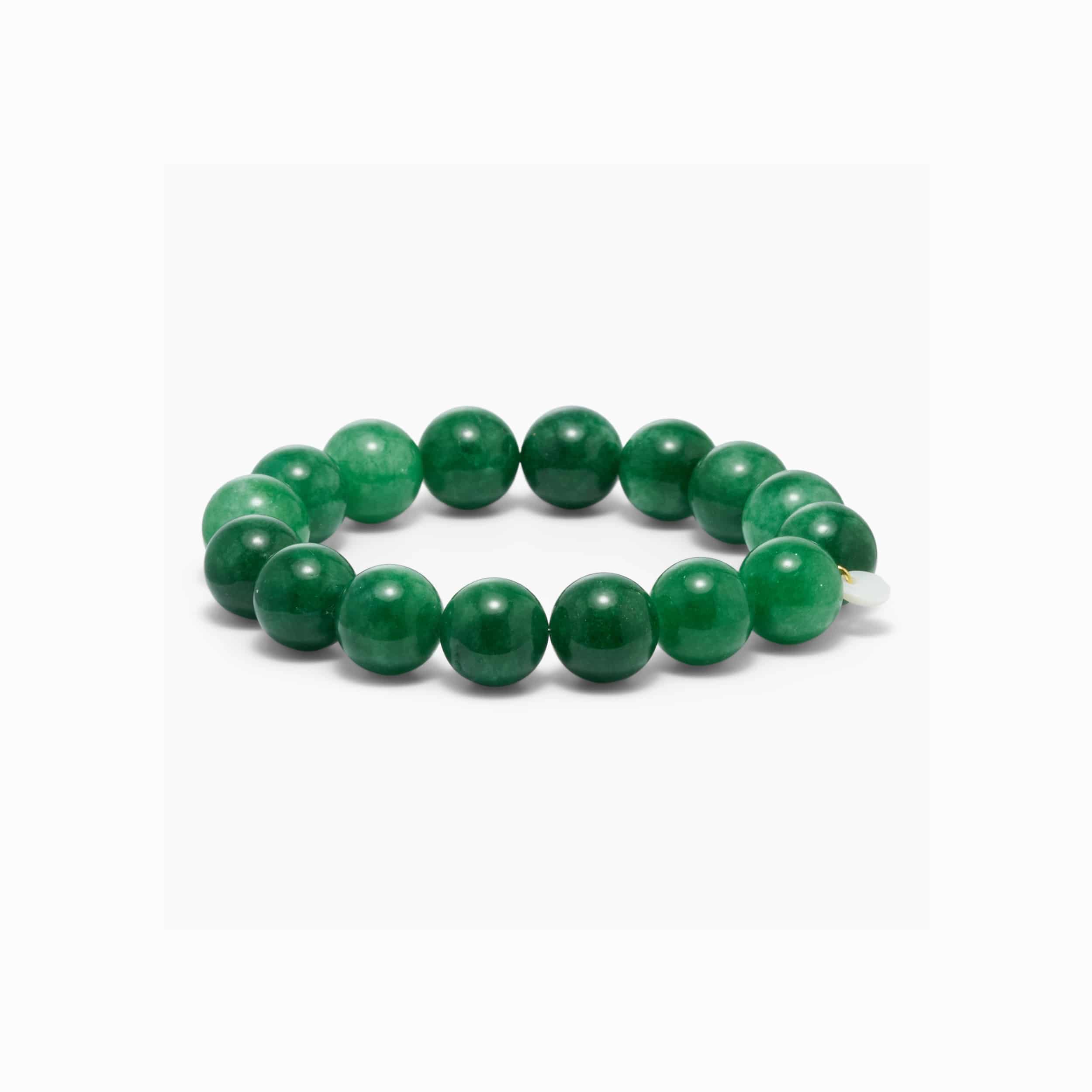 Soï Copenhagen Chunky grøn jade armbånd 12 mm