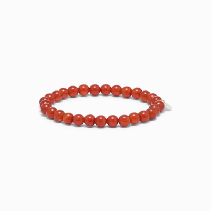 Soï Copenhagen Essential rød jade armbånd 6 mm