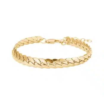 Son of Noa stålarmbånd blank 8mm IP gold 19+4cm 80890552800