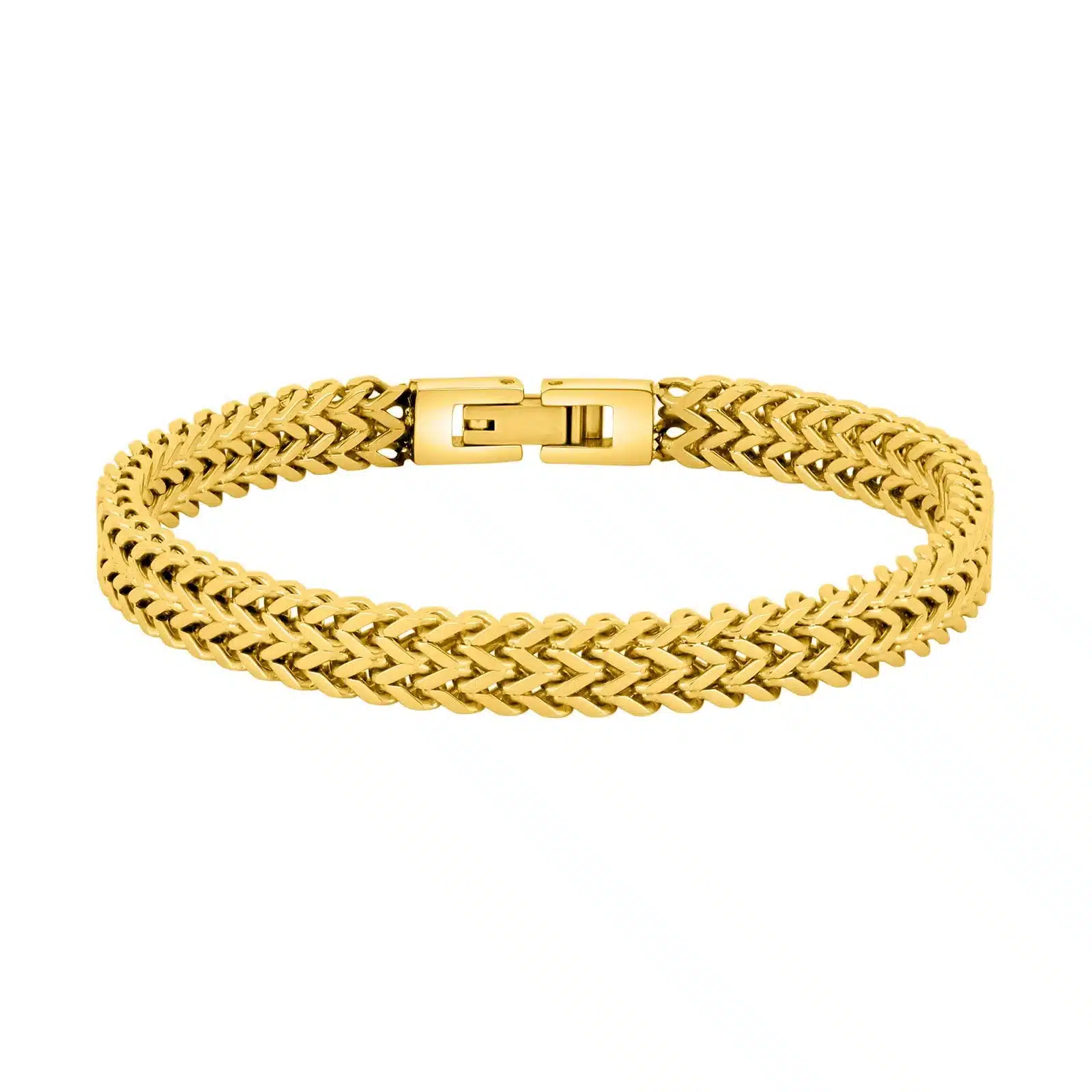 Stålarmbånd fra Son of Noa i rustfrit stål med guldfarvet IP Gold overflade. Klassisk armbånd til både hverdag og pænt brug.
