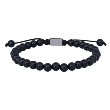 Son of Noa stenarmbånd sort onyx 6mm 19-25cm 80980050000