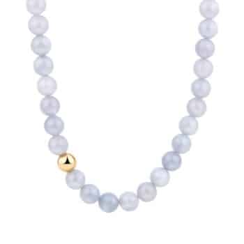 Bay by Aqua Dulce Purple halskæde PVD stål B6957