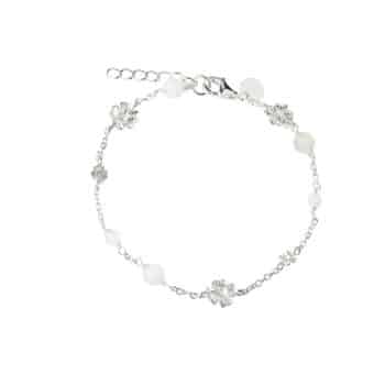 Aqua Dulce Clover armbånd sølv 17+3 cm 6888