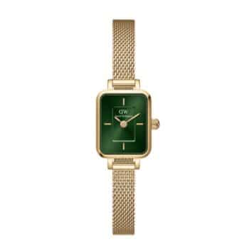 Daniel Wellington Quadro Mini Evergold Emerald dameur 15,4 mm x 18,2 mm DW00100653