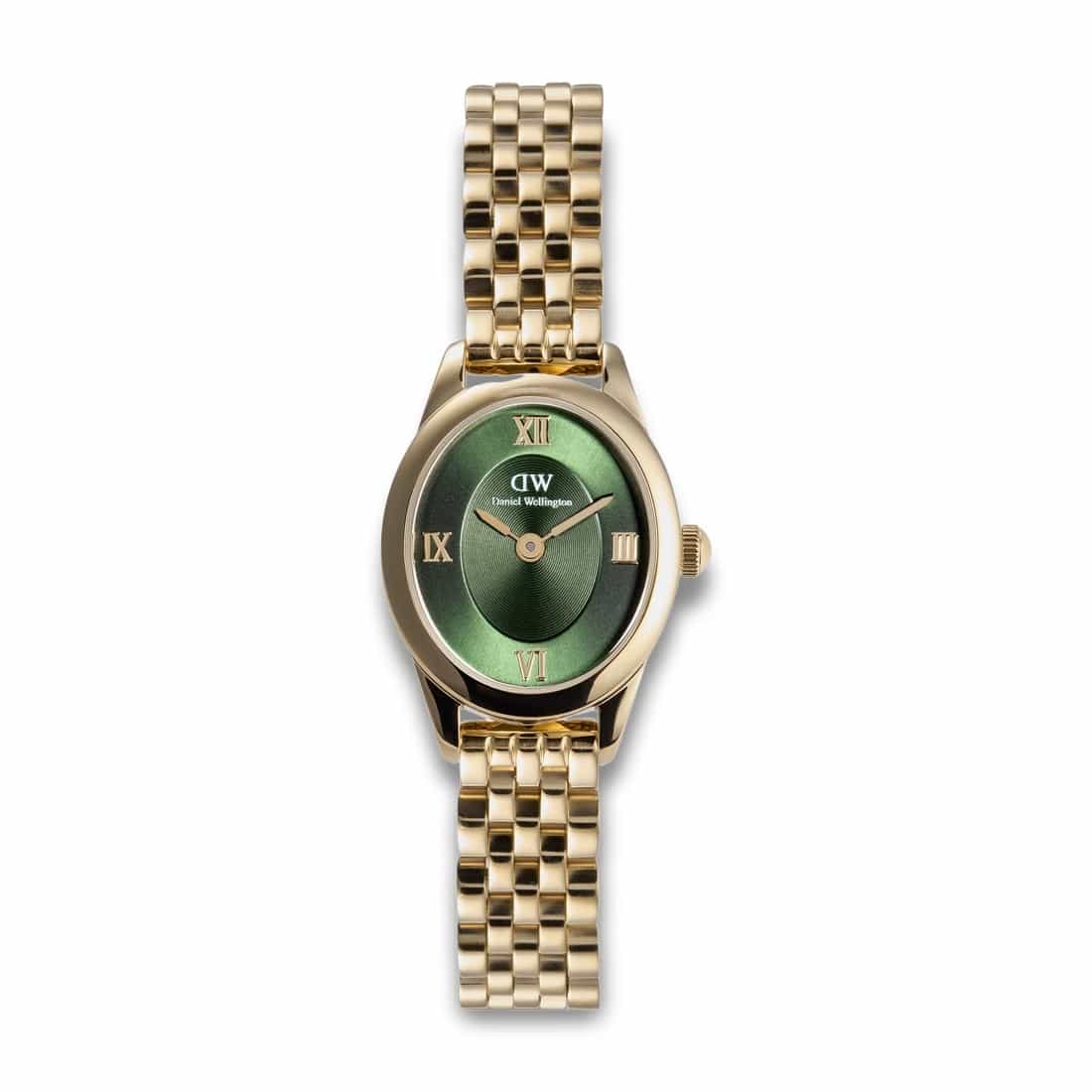 Daniel Wellington Oval Mini G Emerald Dameur DW00100804