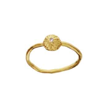 Maanesten Tacita ring forgyldt 4882A