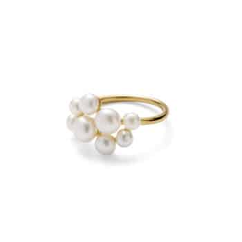 Pernille Corydon Blossom ring forgyldt sølv r-510-gp