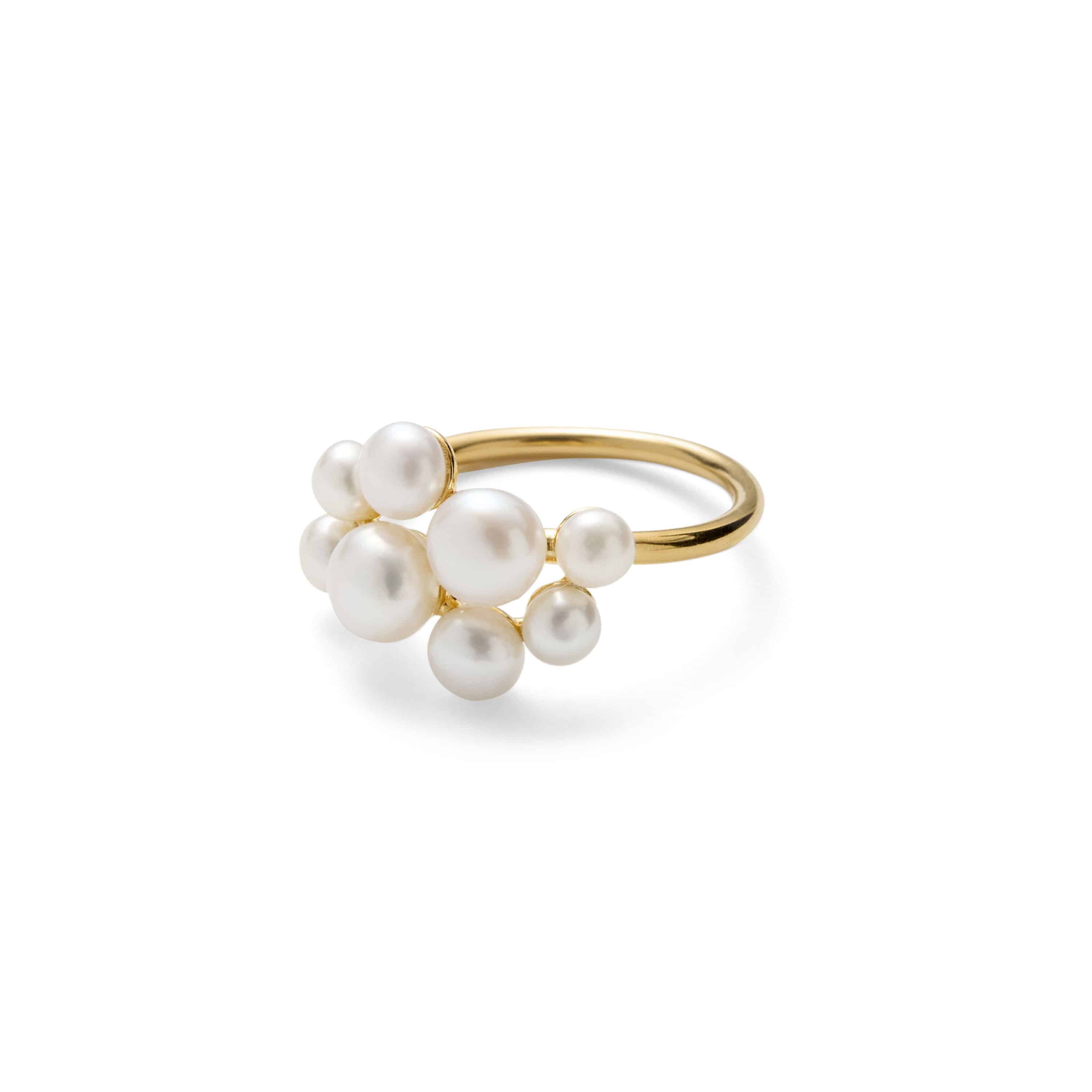 Pernille Corydon Blossom ring forgyldt sølv r-510-gp