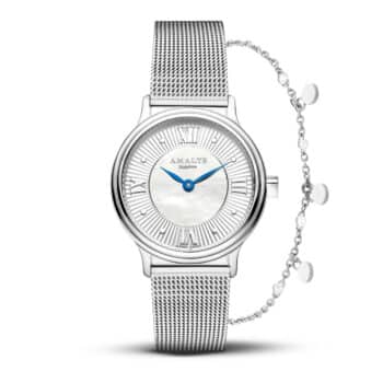 Amalys Élise dameur og armbånd i gaveæske 28 mm AMW-197