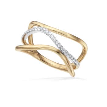 Scrouple Diamant ring 0,12 ct 14 kt guld/hvidguld 715816