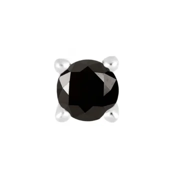 Son of Noa stål ørestik 3mm sort zirkon 30890212700