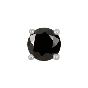 Son of Noa stål ørestik 7mm sort zirkon 30890232700