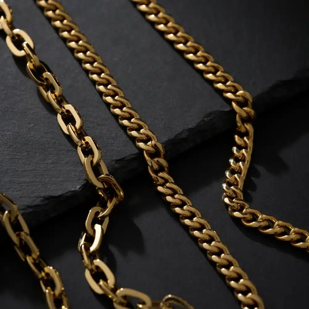 Son of Noa stålkæde panser IP Gold 55 cm 20890232855
