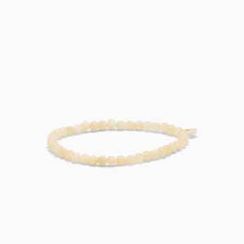 Soï Copenhagen Petite Gul Jade Krystal Stretch Armbånd 4 mm GULJ-KA-4mm