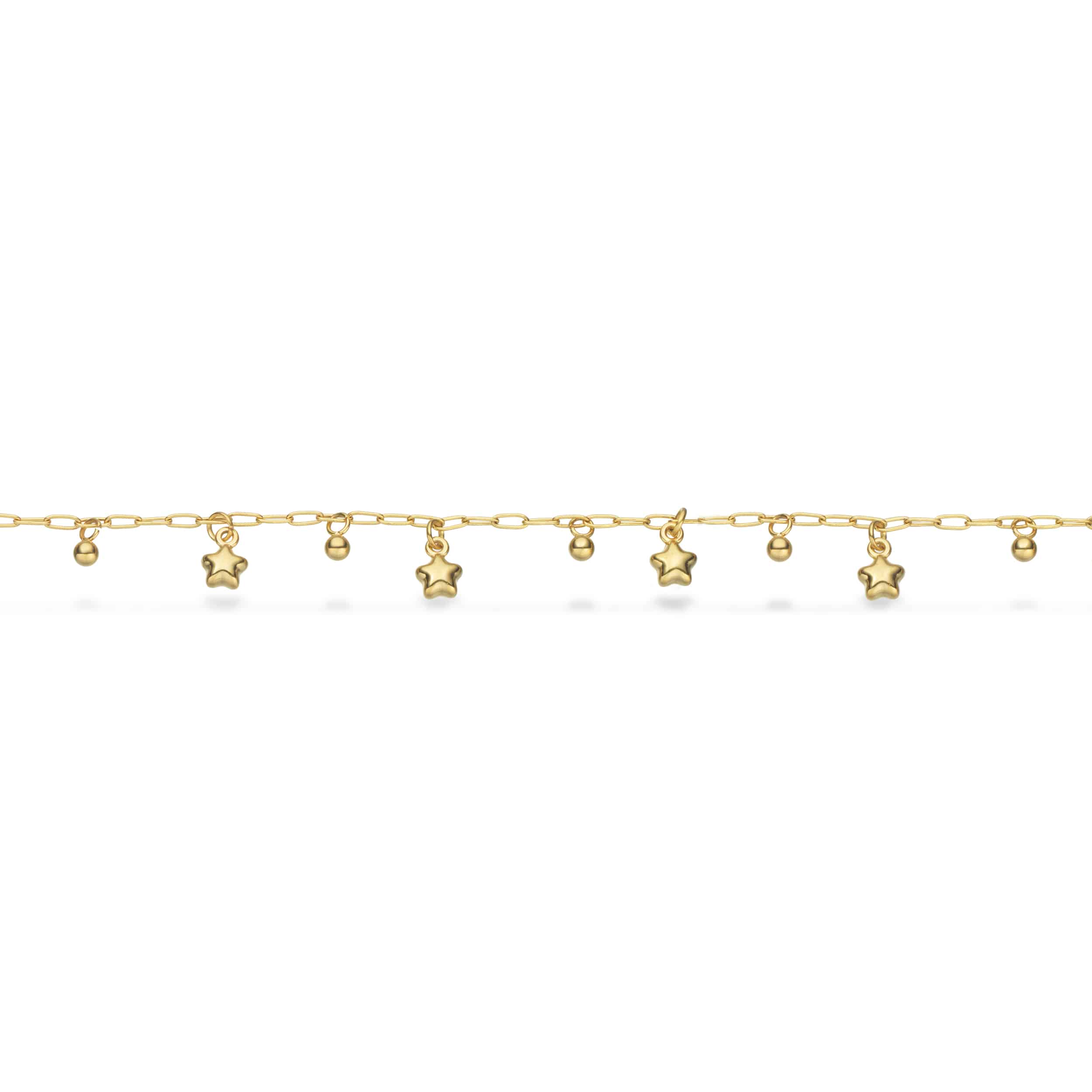 Scrouples Molly ankelkæde guldfarvet stål 23 + 3 cm ST80002,M
