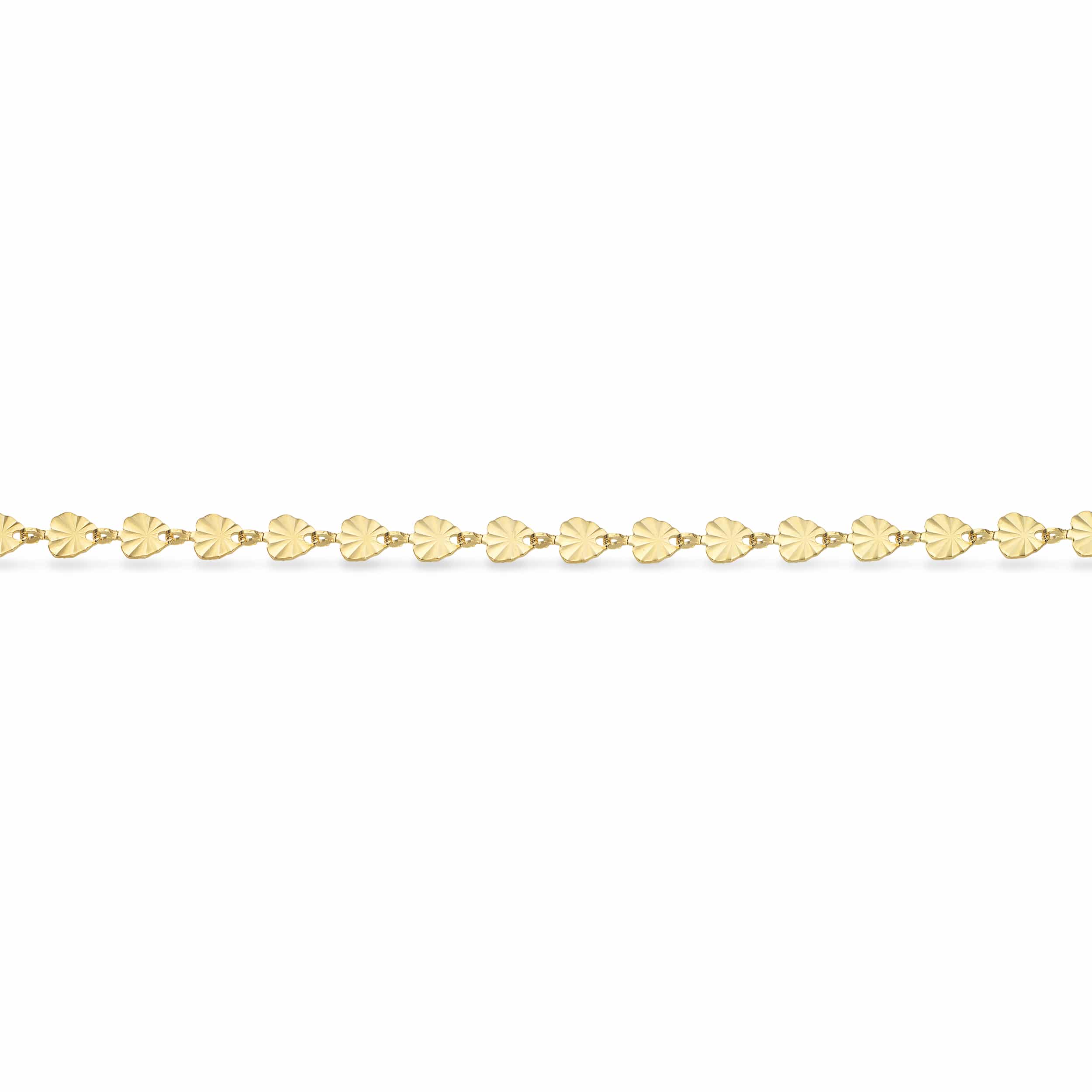 Scrouples Molly ankelkæde guldfarvet stål 23 + 3 cm ST80004,M