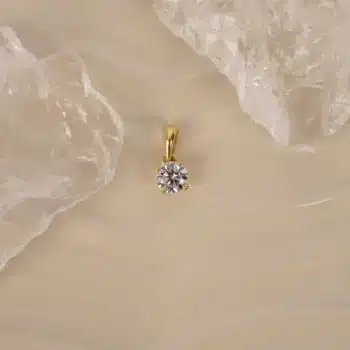 Siersbøl Luxury Solitaire vedhæng 14 kt guld m. 0,25 ct lab grown diamant 24100480500