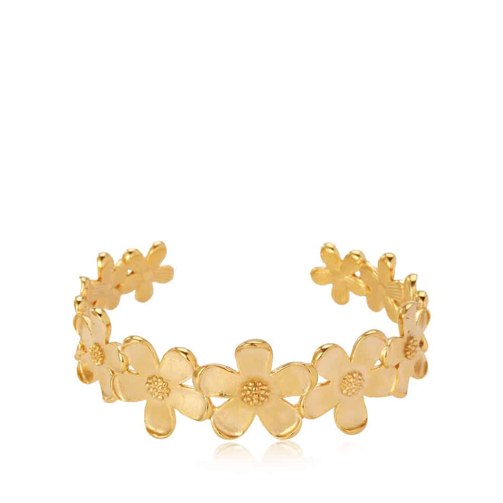 Sistie Copenhagen Camellia armring forgyldt stål zx3036gs